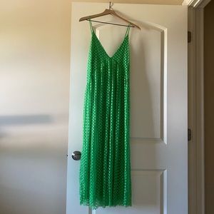 zara green dress